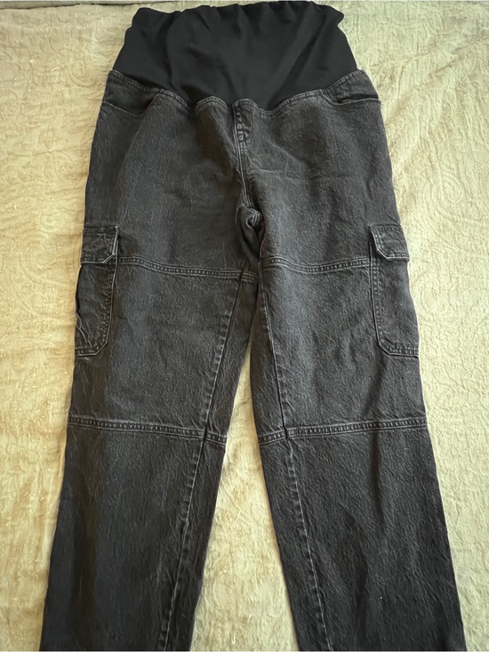 Isabel Maternity by Ingrid & Isabel Pants - Maternity Cargo Jogger Pants - Black